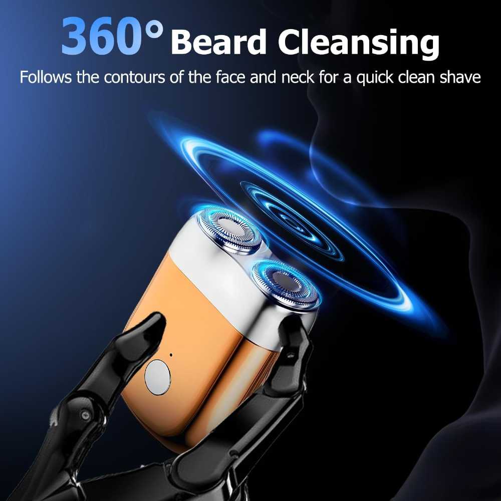 Mini Dual-Head Electric Shaver | ماكينة حلاقة كهربائية صغيرة